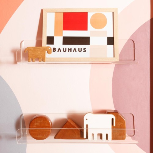  Prateleira porta Livros em acrílico - Itens pesados